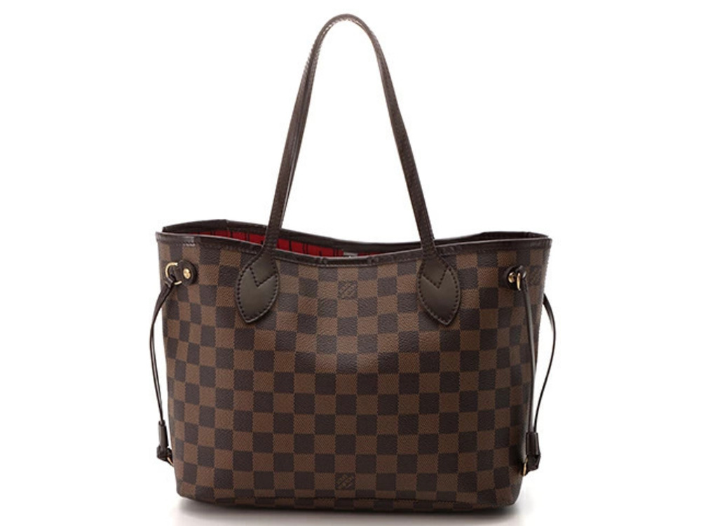 LOUIS VUITTON Neverfull Damier Ebene Brown